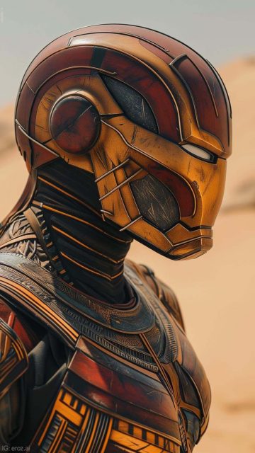 Iron Man Egypt Armor Wallpaper HD