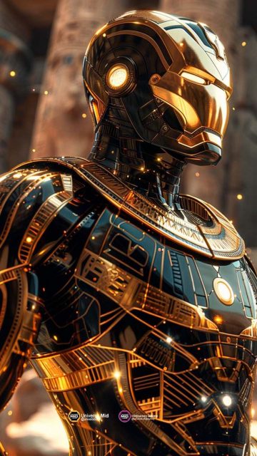Iron Man Egypt Nanotech Armor Wallpaper HD