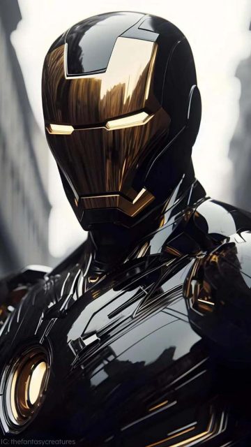 Iron Man Supreme Black Armor Wallpaper HD