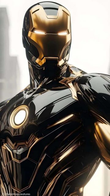 Iron Man Ultra Black Armor Wallpaper HD