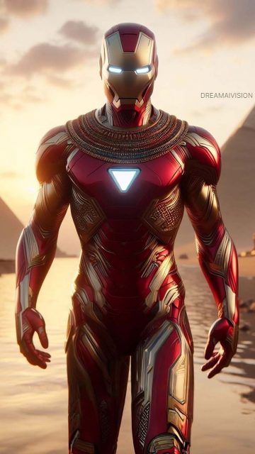 Iron Man in Egypt Wallpaper HD