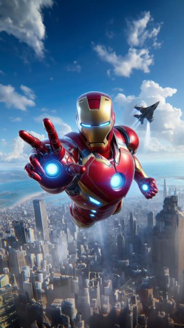 Iron Man vs F 22 Raptor Wallpaper HD