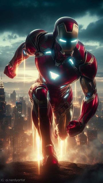 Ironman in Action Wallpaper HD