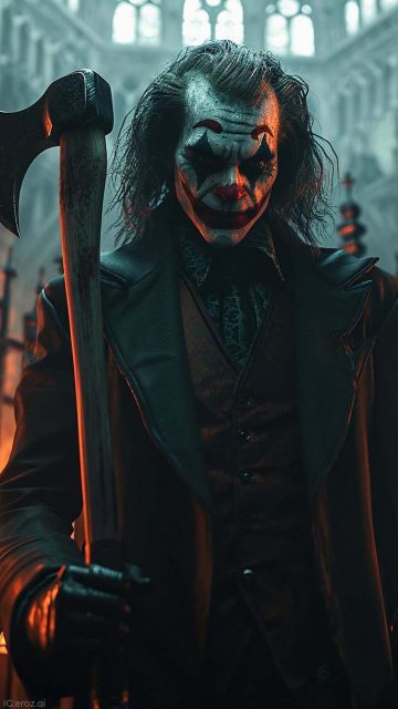 Joker with Axe Wallpaper HD