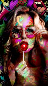 Lollipop Girl Wallpaper HD