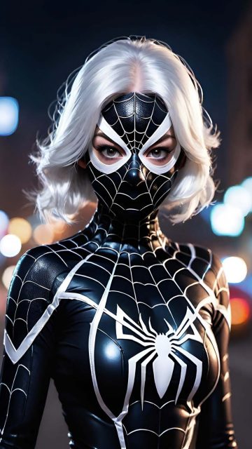 Spidergirl Black Suit Wallpaper HD